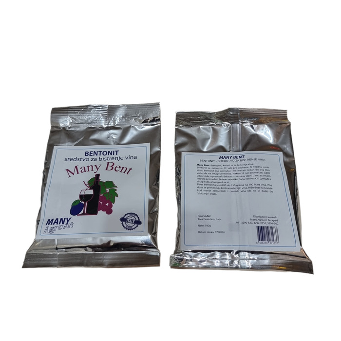 MANY BENT - Bentonite for clarifying of wine